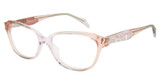 Diva Eyeglasses DI8133 Rose-Grey-Crystal/105