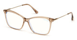 Tom Ford Eyeglasses FT5687-B shiny light brown/045