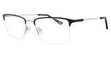 Konishi Eyeglasses KONISHI KF8604 Black/Silver/C1