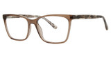 Genevieve Paris Design Eyeglasses Catie brown crystal
