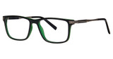 Giovani di Venezia Eyeglasses Carter black/olive matte