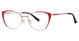 Genevieve Boutique Eyeglasses Monique burgundy/gunmetal