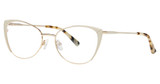 Genevieve Boutique Eyeglasses Monique ivory/gold