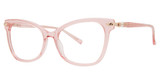 Genevieve Paris Design Eyeglasses Intuitive pink crystal/gold