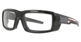 ArmouRx Eyeglasses 6014 BLACK WITH USA FLAG/USA