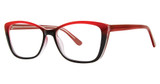 Modern Plastics I Eyeglasses Prevail red/black fade