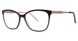 Daisy Fuentes Eyeglasses Daisy Fuentes La Raquel BLK/PINK/240