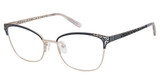 Nicole Miller Eyeglasses Delavan NAVY/ROSE GOLD/C03
