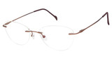 STEPPER Eyeglasses 93634 SI BROWN F018/BRN