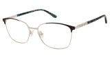 Nicole Miller Eyeglasses HEWES MATTE BLACK/C01