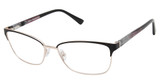 Nicole Miller Eyeglasses BRISTOL MATTE BLACK/C01