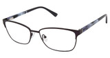 Nicole Miller Eyeglasses BRISTOL MT DARK PLUM/C03