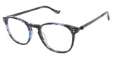 Denon Eyewear Eyeglasses KYLE Blue Marble/57