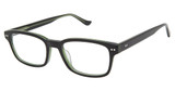 Denon Eyewear Eyeglasses SIGMUND Black and Green/1G
