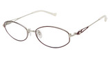 Tura Eyeglasses R590 eggplant/silver/EGG
