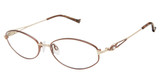 Tura Eyeglasses R590 brown/gold/BRN