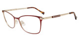 Lucky Brand Eyeglasses VLBD124 Burgundy