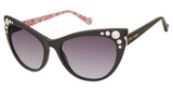 BETSEY JOHNSON Eyeglasses TOP IT OFF Black/BLK