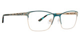 Jenny Lynn Eyewear Eyeglasses Genuine Teal/TEAL