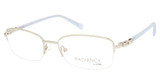Viva Eyeglasses VV8017 shiny light nickeltin/010