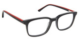 Superflex Eyeglasses SFK-253 BLACK RED/S300