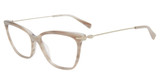 Tumi Eyeglasses VTU511 0AN4 Striated Beige/0AN4