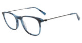 Tumi Eyeglasses VTU512 06X8 Striated Blue/06X8