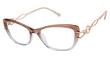 Tura Eyeglasses R592 brown/BRN