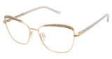 Tura Eyeglasses R593 gold silver/GLD