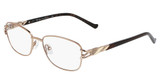 Marchon NYC Eyeglasses TRES JOLIE 195 LIGHT BROWN/232