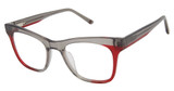 L.A.M.B. Eyeglasses LA095 grey/red/GRY