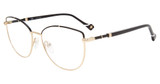 Yalea Eyeglasses VYA014 Gold Shiny Black 0301