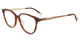 Yalea Eyeglasses VYA005 Transparent Blue Havana 09YC