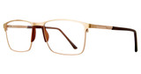Chlogan Eyewear Eyeglasses MAT42 Gold/ Brn