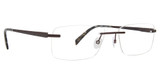 Totally Rimless Eyeglasses Advance(227) Chocolate/CHOC