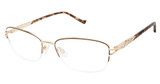 Tura Eyeglasses R238 Brown/Gold/BRN