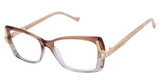 Tura Eyeglasses TE278 Brown/Lilac/Rose Gold/BRN