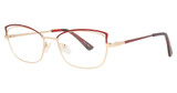 St. Moritz Eyewear Eyeglasses Pescara Wine-Gold
