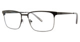 Jhane Barnes Eyeglasses Parallax Black/BK