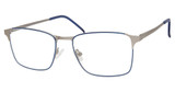 Eco Eyeglasses BASIL Navy / Dark silver/NVDS