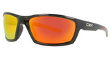 DVX Eyeglasses CHARGE GLOSS BLACK W/ ORANGE TIPS
