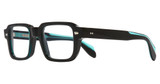 Cutler and Gross CGOP139350 TEAL ON BLACK/005
