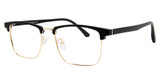 AirMag Eyeglasses AIRMAG A6378 Matte Black/ Gold/C1