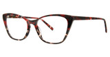 Vera Wang Eyeglasses V589 Red Tortoise/RD