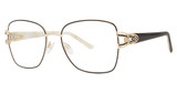 Sophia Loren Eyeglasses SL Beau Rivage 93 GOLD/BLACK/235