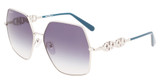 Ferragamo Eyeglasses SF291S SILVER/BLUE/048