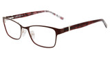 Jones New York Eyeglasses VJOP155 Burgundy