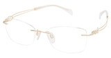 Line Art Eyeglasses XL 2156 Gold/GP