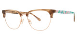 Lilly Pulitzer Eyeglasses Ethington Blonde Tortoise/BD