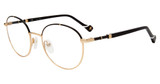 Yalea Eyeglasses VYA013L Black/Gold 0301